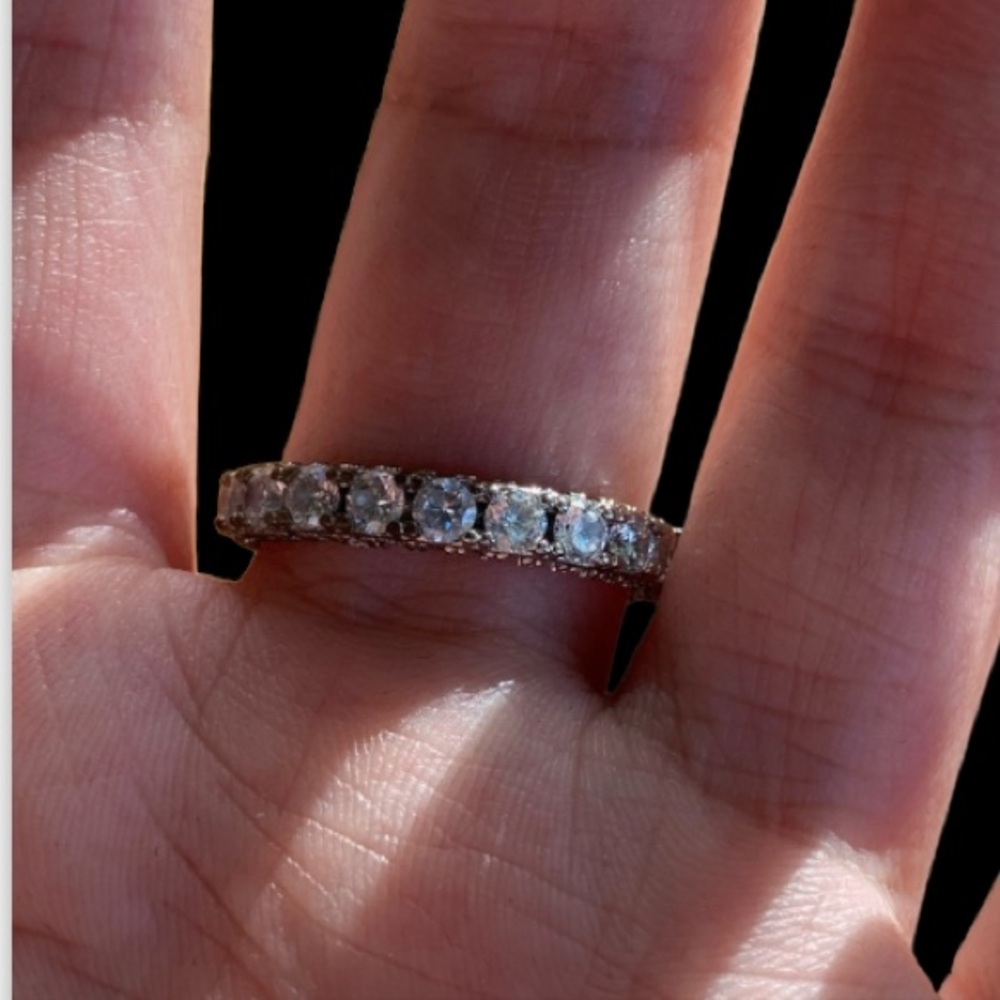 STERLING SILVER WEDDING BAND - Picture 7 of 8